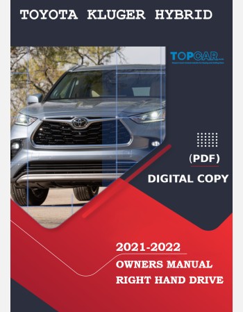 toyota kluger hybrid 2021-2022 owners manual
